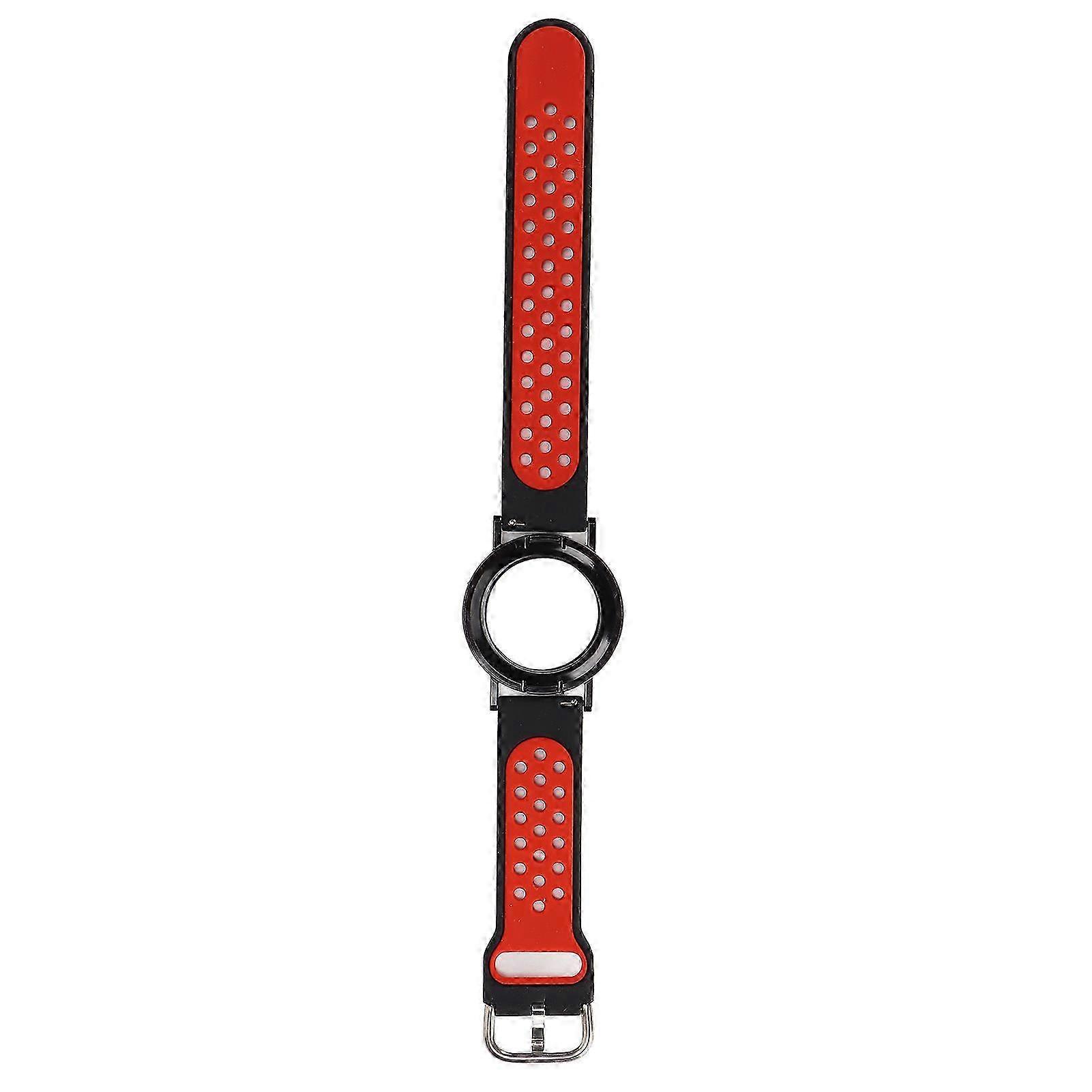 Multifunctional Soft Silicone Watch Band Case for IOS Locator 2021 for Kids and Seniors in Black and Red