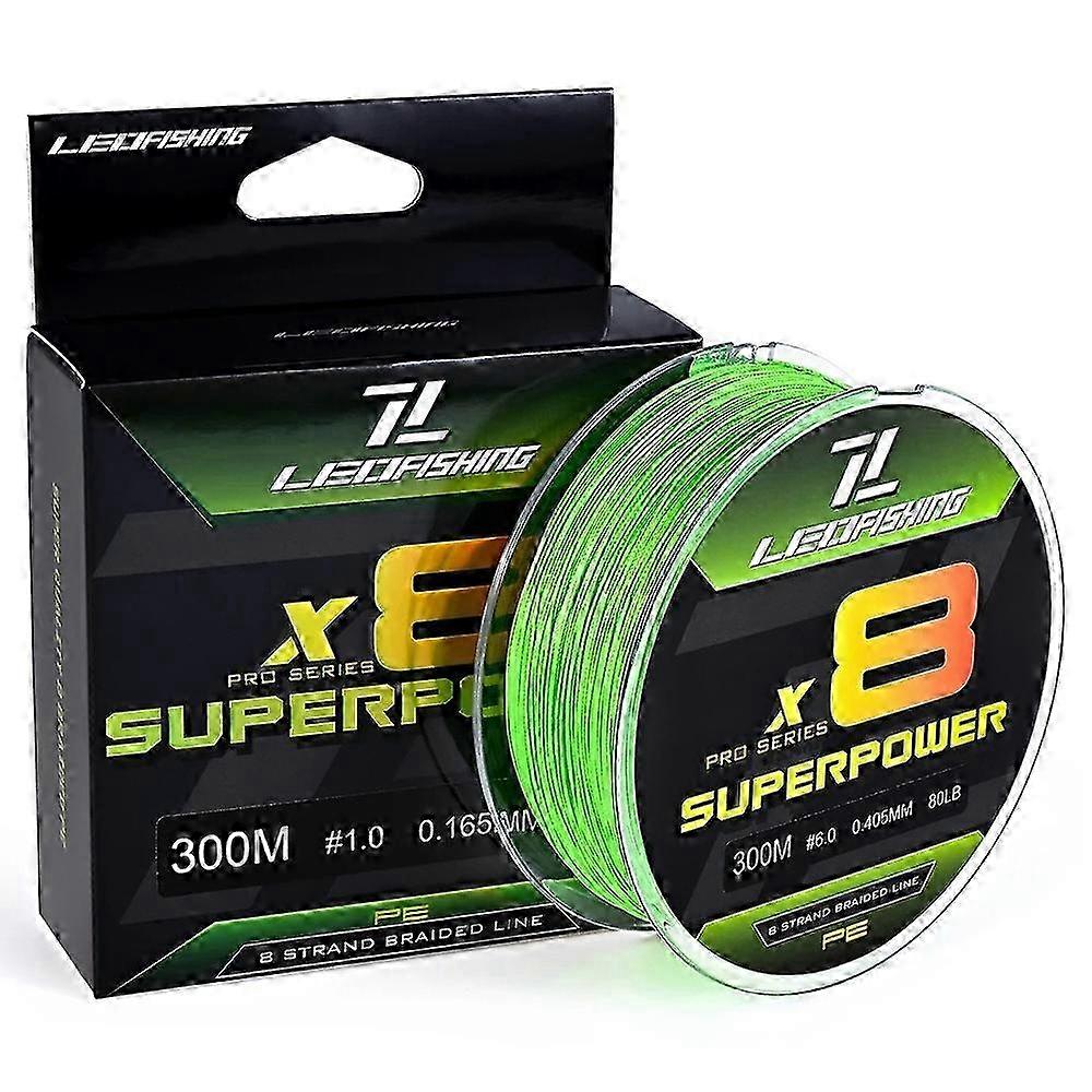 Smooth Casting High Strength 300m 8 Strand Braided PE Fishing Line Suitable for Certain Brands - 0.6