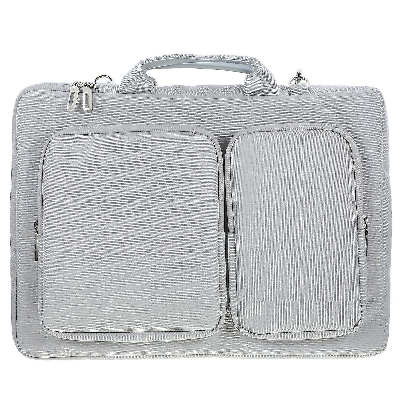 Tote Laptop Bag Silver Rectangular Dustproof Storage For Office Workers 42X31X9.5CM 1Pcs