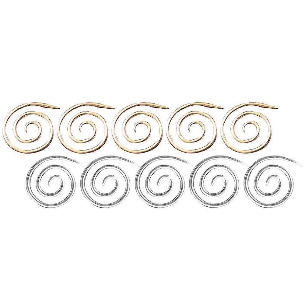 Spiral Knitting Needle Handmade Tools For Knitting Projects 10Pcs