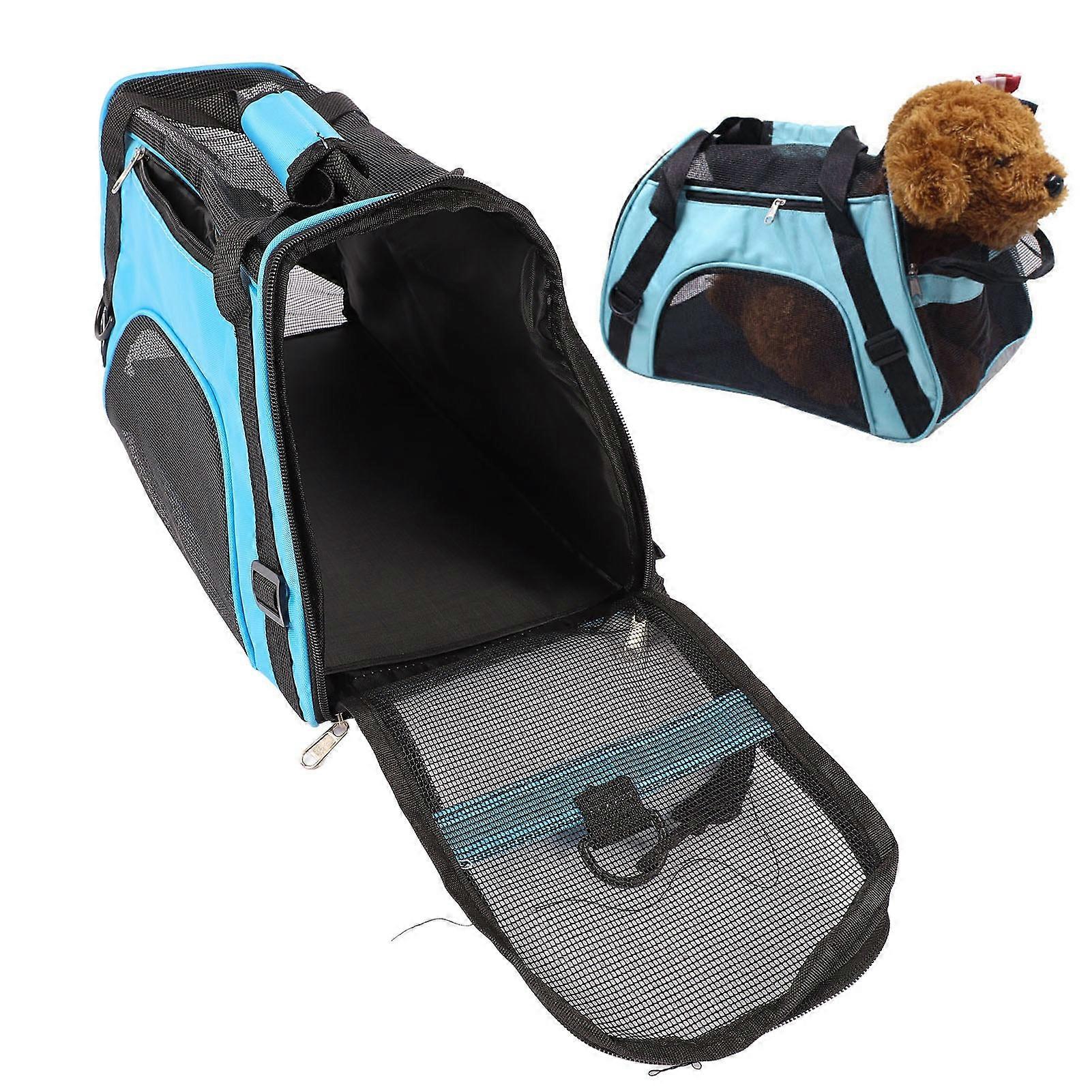 Pet Travel Carrier Portable Lightweight Large Space Breathable Mesh Collapsible Cat Carrier for Outdoor Travel 