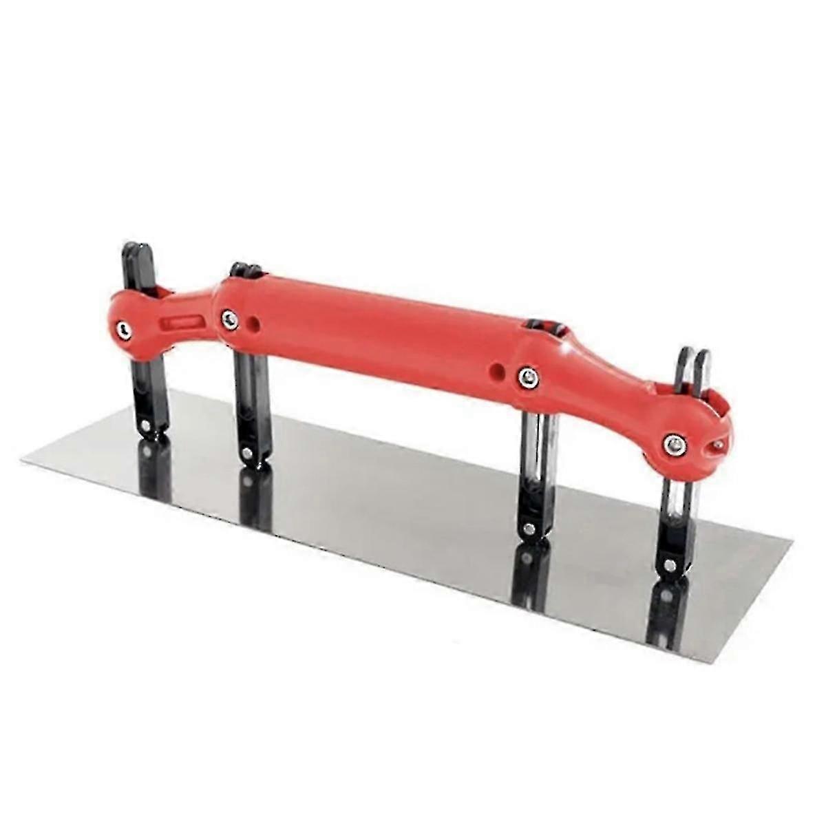 Drywall Adjustable Arc Scraper Scrape Putty Trowel Finishing Knife Multi-Function Paint Trowel Bricklayer Knife--Silver  Red