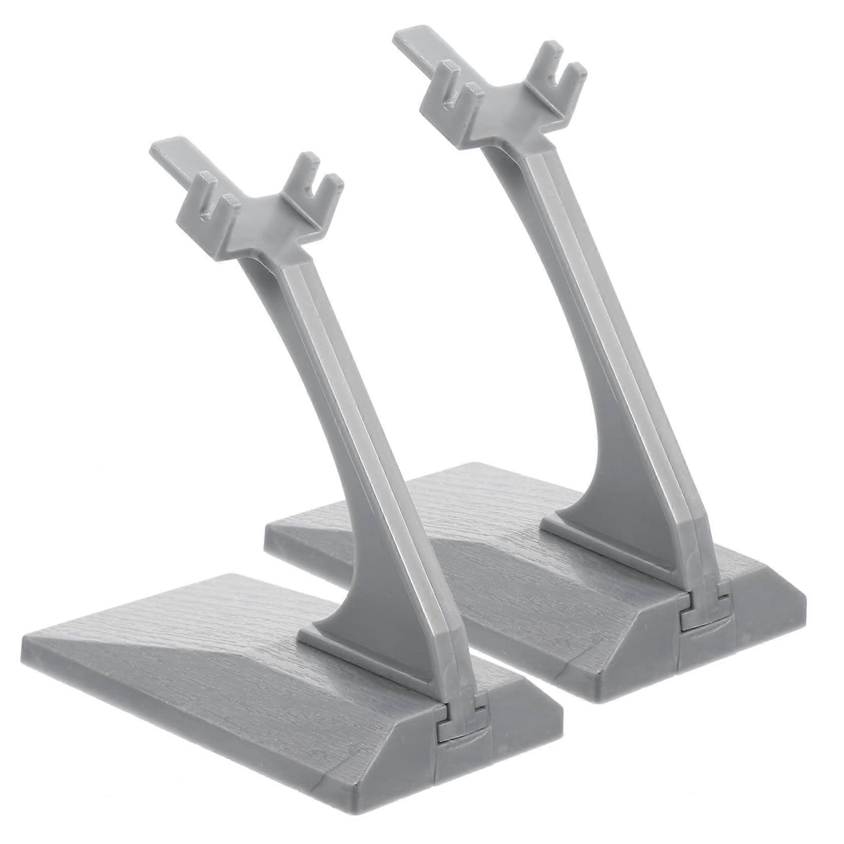 Aircraft Model Display Stand, Airplane Figure Holder for Models, Gray Mount for Collectors and Decoration, Ideal for Presenting Aircraft Models