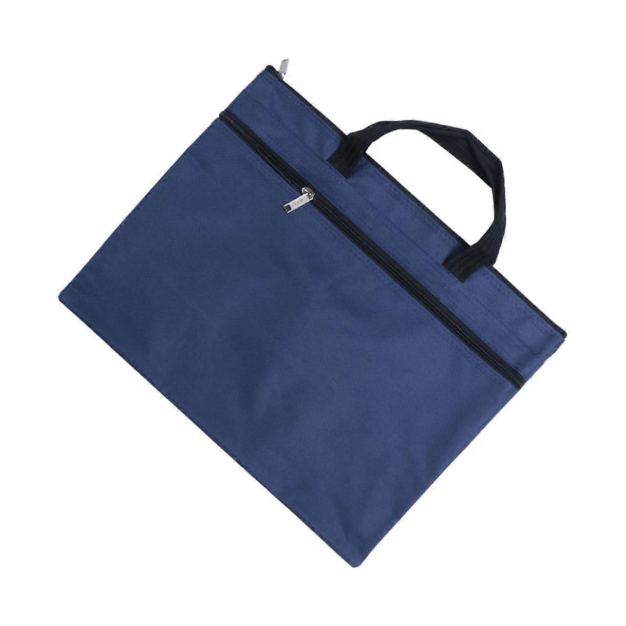 Zipper Briefcase Multifunctional Document Bag Portfolio Organizer Storage Pouch for Travel and Business Trips