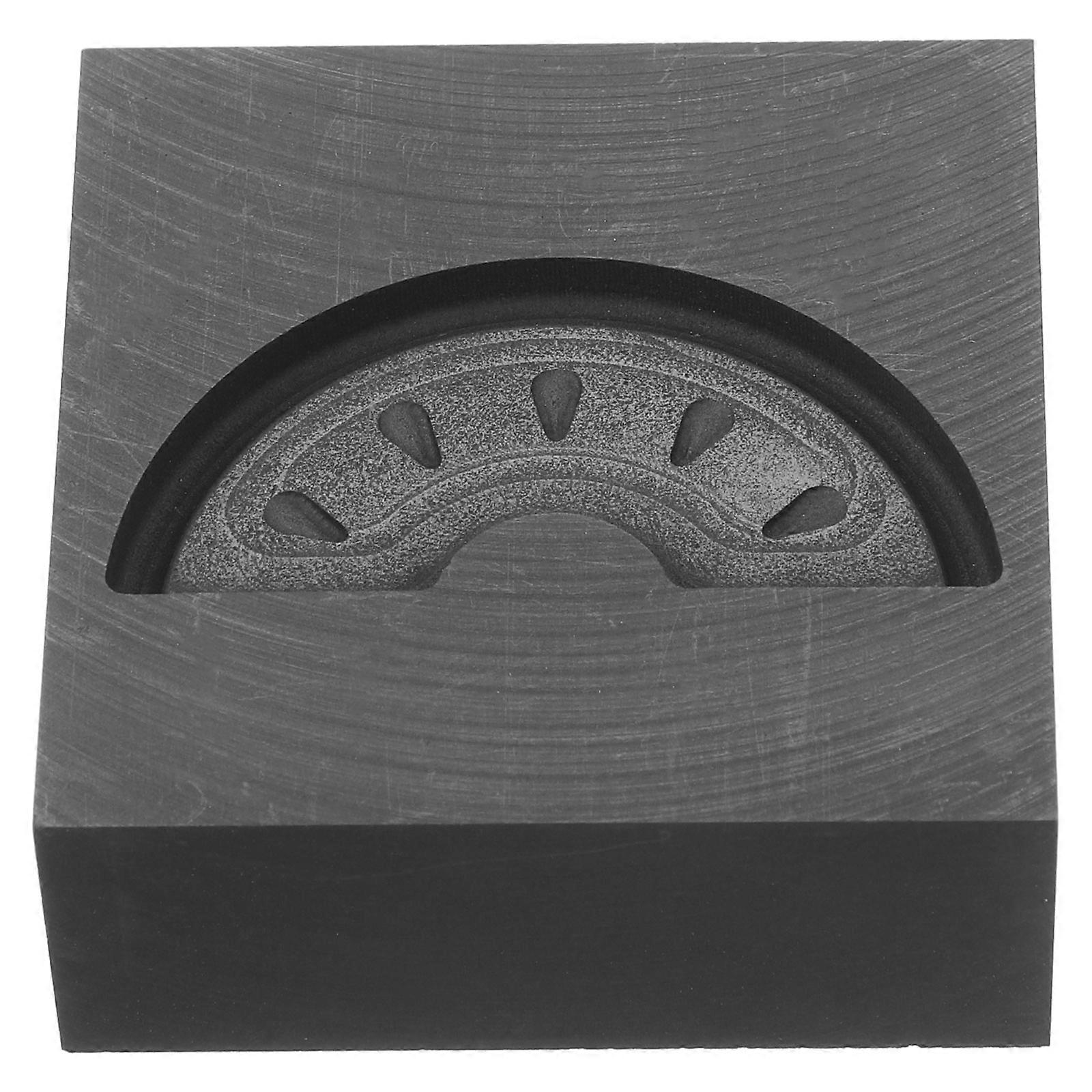 Graphite Molds For Metal Casting Small Jewelry Casting Mold Watermelon Pattern Metal Melting 1Pcs