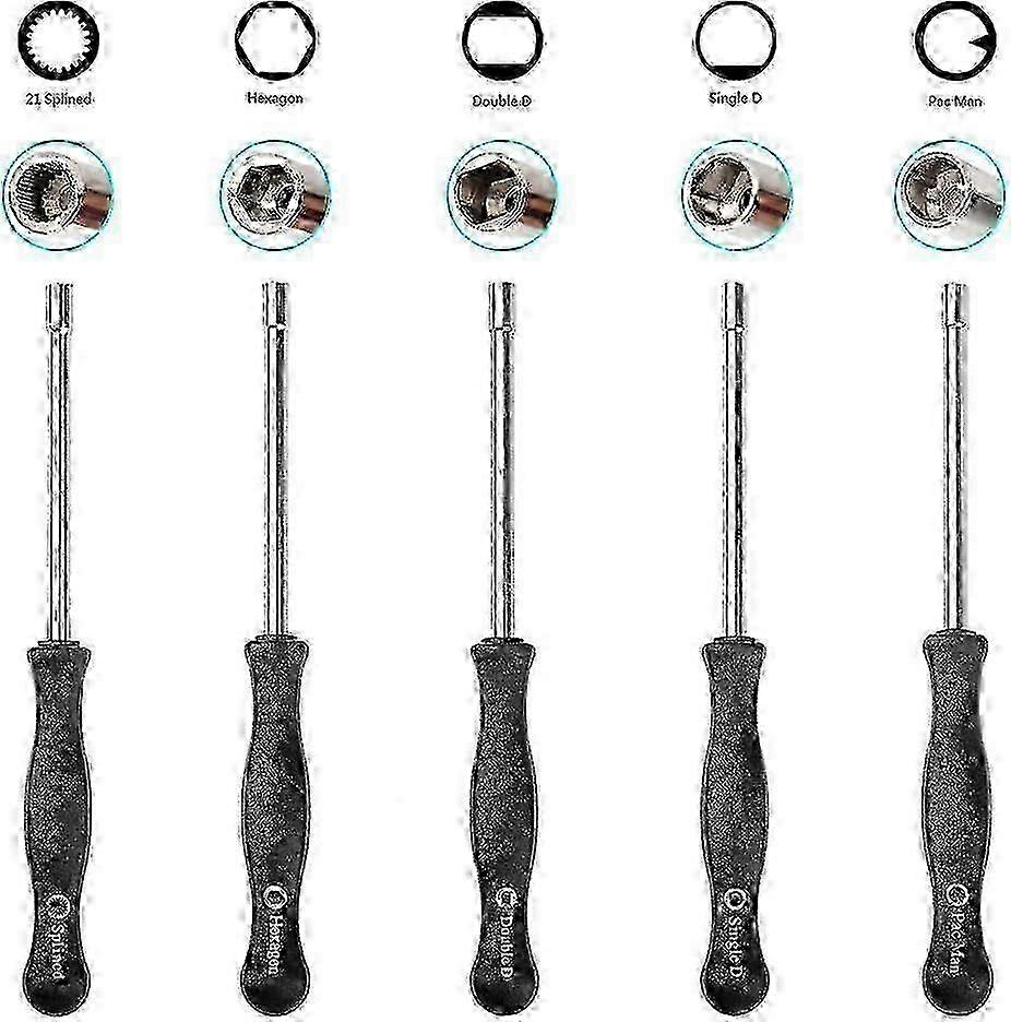 Carburetor Adjustment Tool Set for Most Small 2 Cycle Engines (5 Pieces)