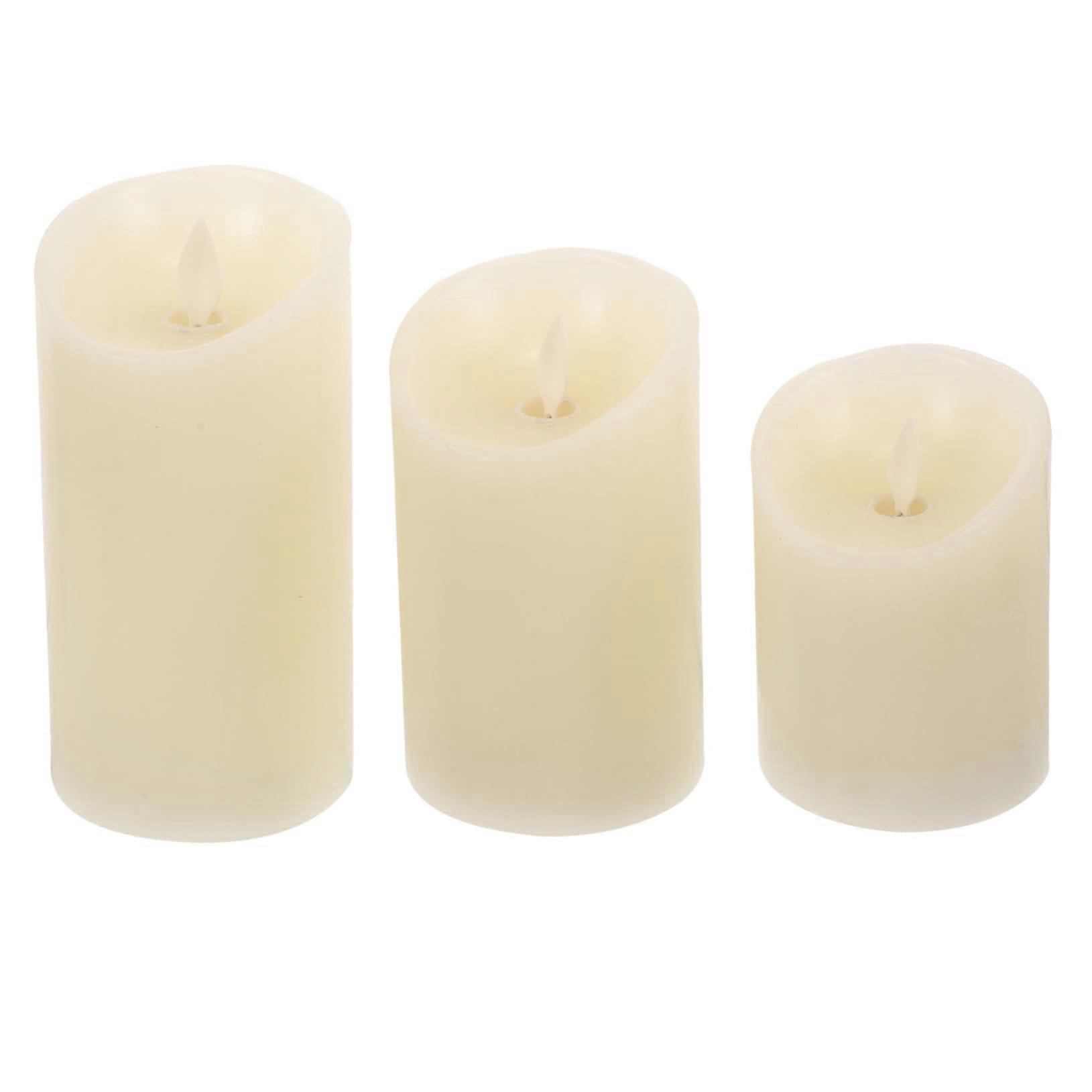 1Satz Hemp Rope LED Candle Lights With Flickering Simulation Candle Lamp Electric Wax Decoration For Home And Events
