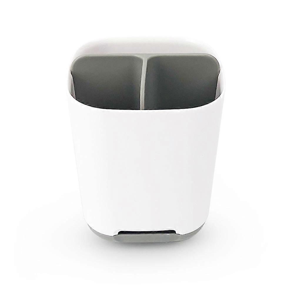 Toothbrush And Toothpaste Storage Box - Plastic Detachable For Easy Cleaning Multifunctional Storage-Grey