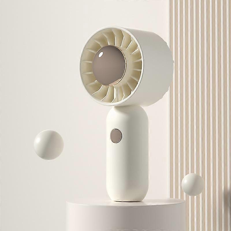 Portable Mini Pocket Fan White Spray Plating Version
