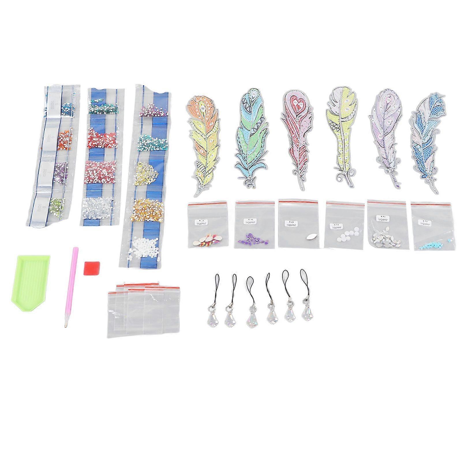 2025 Latest Model  DIY Diamond Feather Bookmark Lightweight Delicate Bend