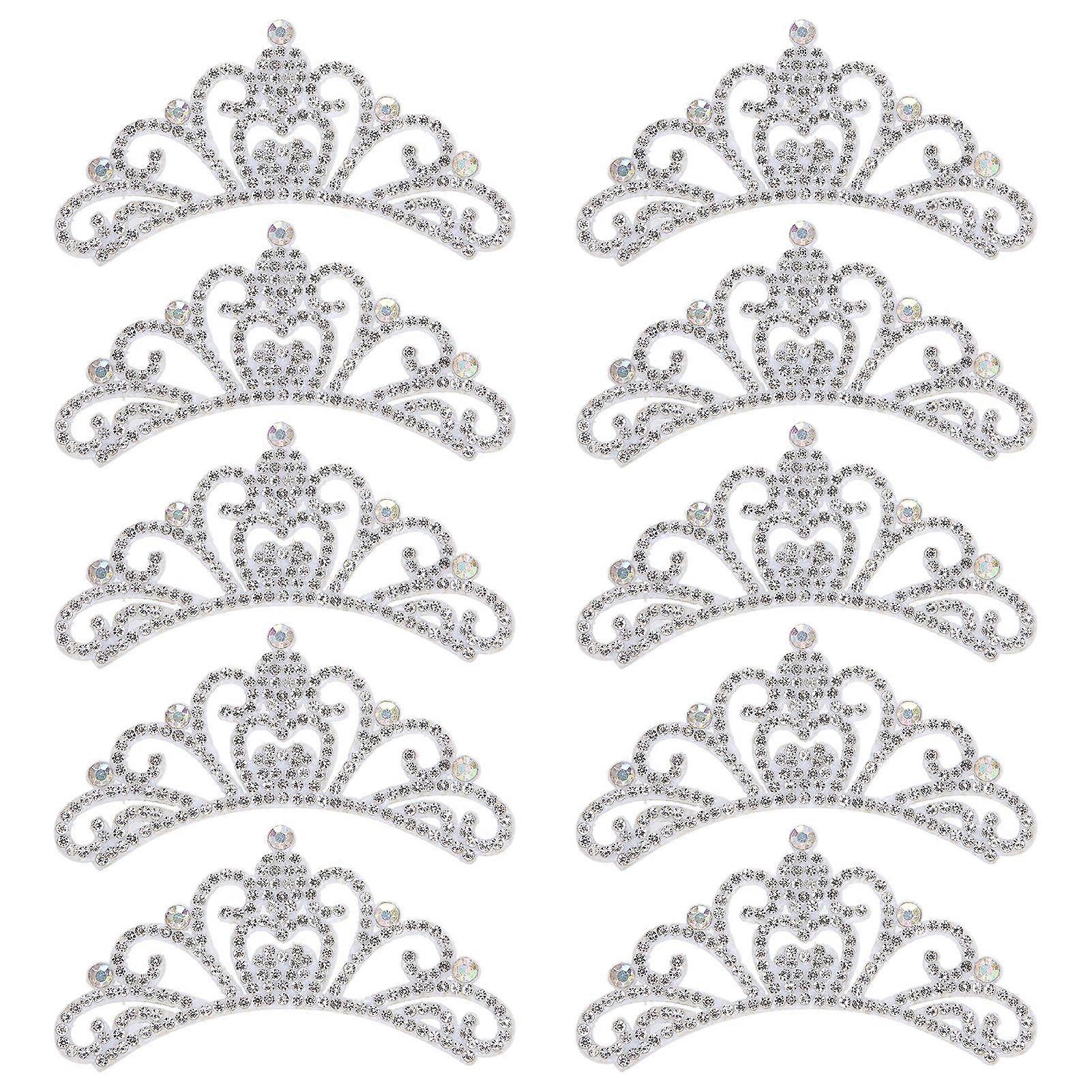 Nejnovější model 2025 10 ks kamínků, látkové aplikace ve tvaru koruny