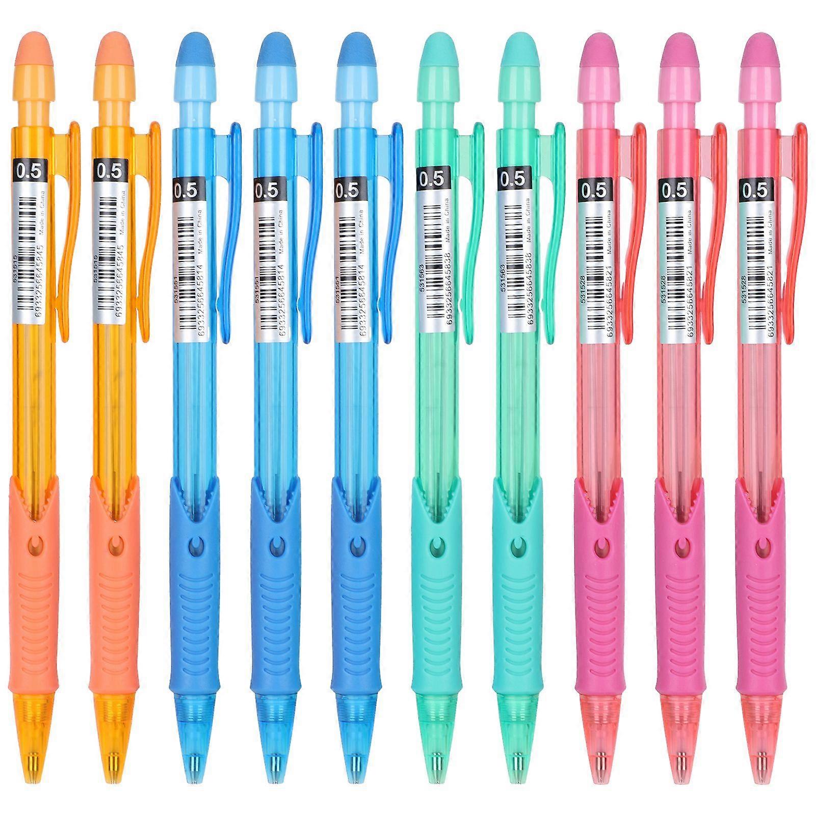 2025 Nejnovější model 10ks Mechanická tužka Barevná série Automatické kliknutí