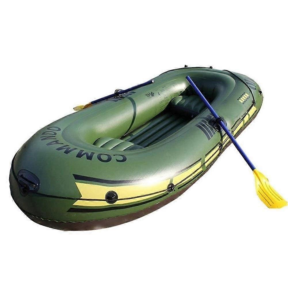 2 Person / 3 Person Outdoor Fishing Dinghy Kayak Thickened Rafting Kayak Inflatable Kayak Set with Aluminium Paddle and Air Pump 3P