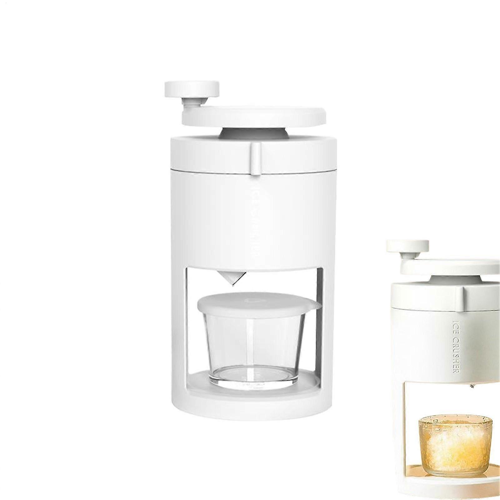 Shaved Ice Maker, Manual Ice Shaver with Hand Crank  Rustproof Device