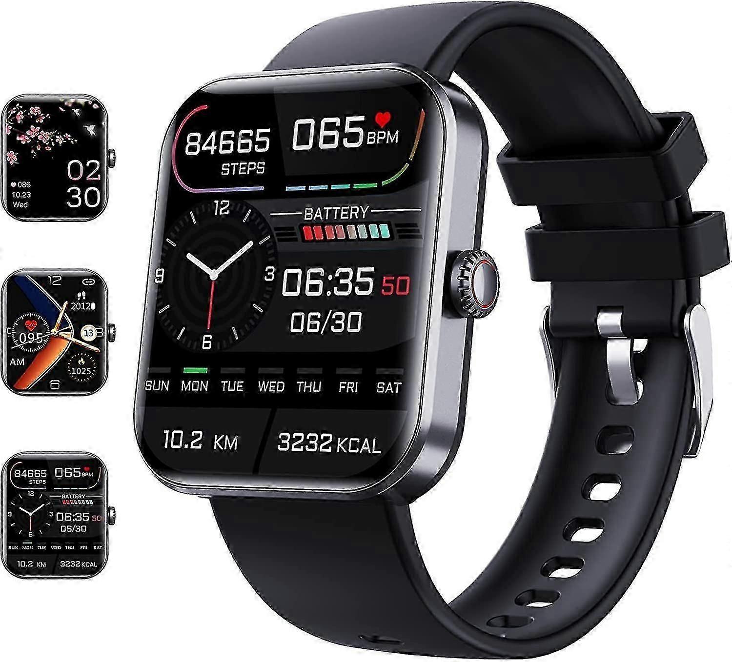 F57l Smartwatch παρακολούθησης γλυκόζης αίματος, Fitness Tracker με έξυπνο ρολόι αρτηριακής πίεσης για άνδρες γυναίκες