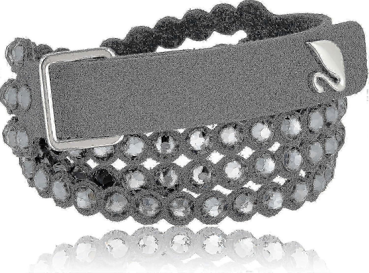 Women's Leather Look Crystal Power Bracelet Collection