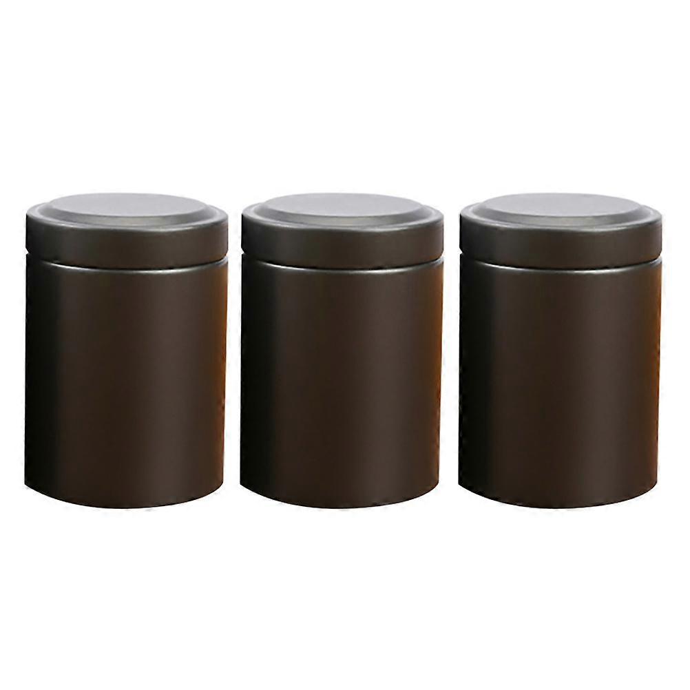Tea Container Tin Box Small Capacity For Snack Enthusiasts 6.30X4.50X4.50CM 1 Set 3 Pcs