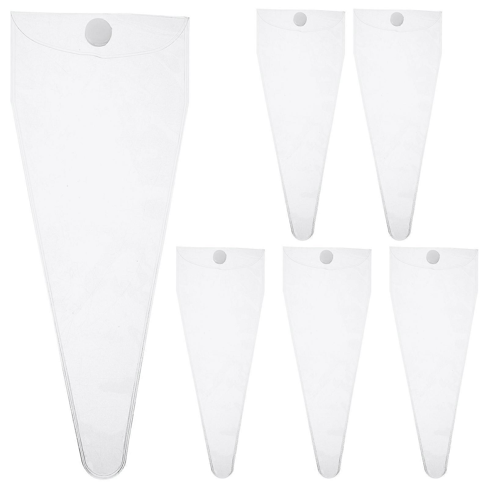 6pcs Portable Pet Grooming Scissors Storage Bags, Clear Durable Organizers for Trimmers – Compact Stylish Holders for Grooming Kits