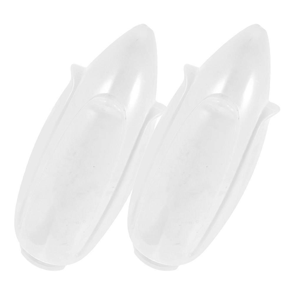 2Pcs White Acrylic Replacement Lamp Shades for Outdoor Globe Light