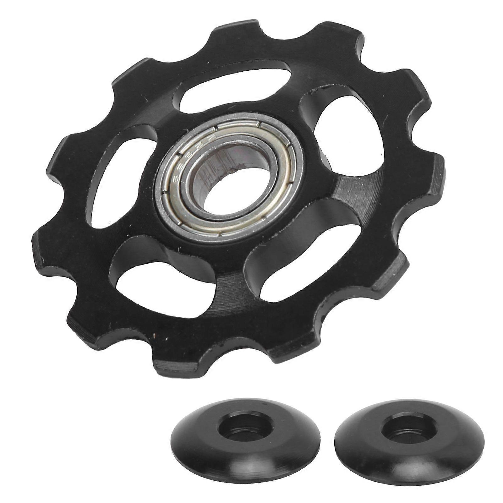 Bike Sprocket Aluminum Alloy RustProof Durable Black Replaceable Bicycle ComponentsYMQX)