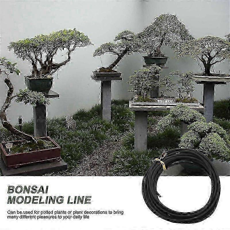 10 Rolls Bonsai Wires Anodized Aluminum Bonsai Training Wire in 5 Sizes - 1.0 mm, 1.5 mm, 2.0 mm, 2.5 mm, 3.0 mm Black JN