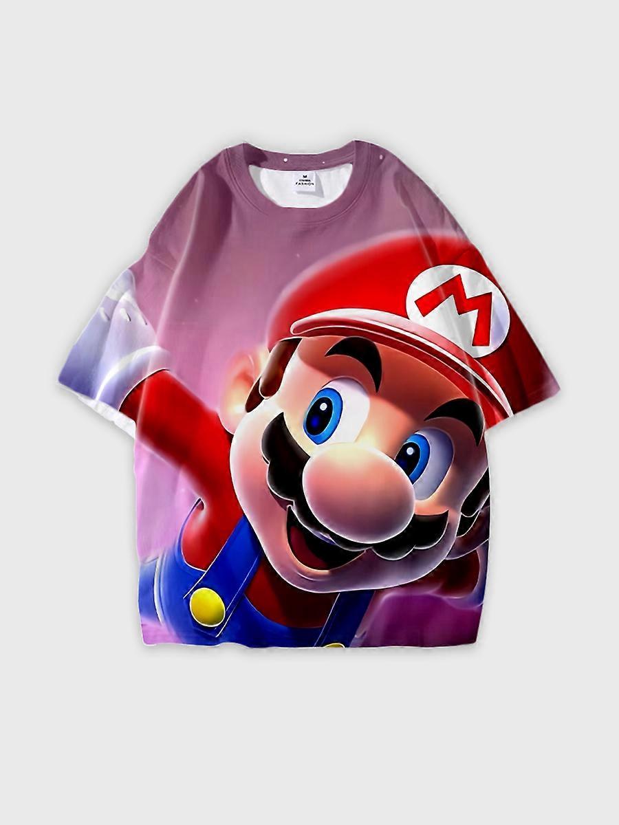 T-shirt round neck Pattern loose short sleeve JW1537