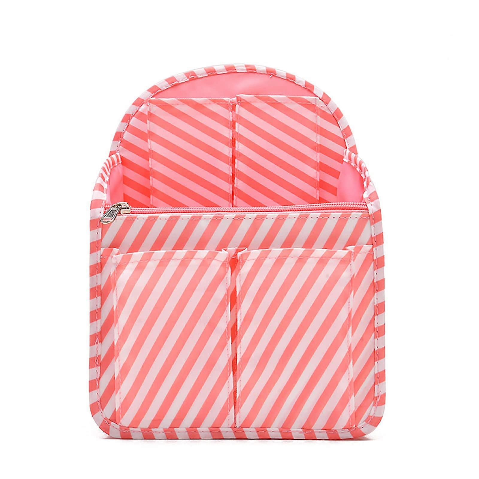 Bag Organiser for Backpack, Multifunctional Insert Organiser in Pink, Universal Handbag Organizer, Durable Travel Accessory