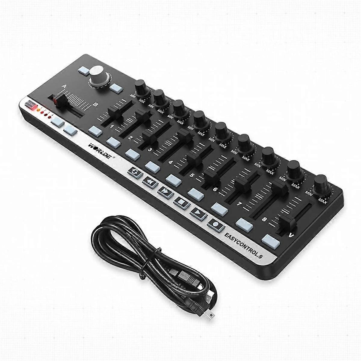 EASYCONTROL.9 MIDI Controller Controllo USB portatile con 4 memorie, 6 pulsanti di trasporto e Plug-N-Pla