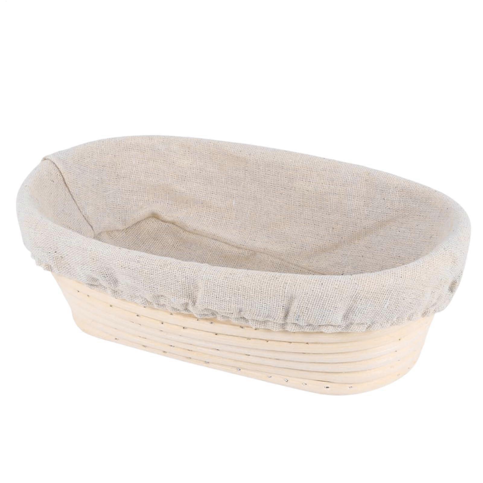 Bread proofing basket Dough bowl for rising time, Handcrafted oval bannetons with linen liner – Baking accessories for home bakers