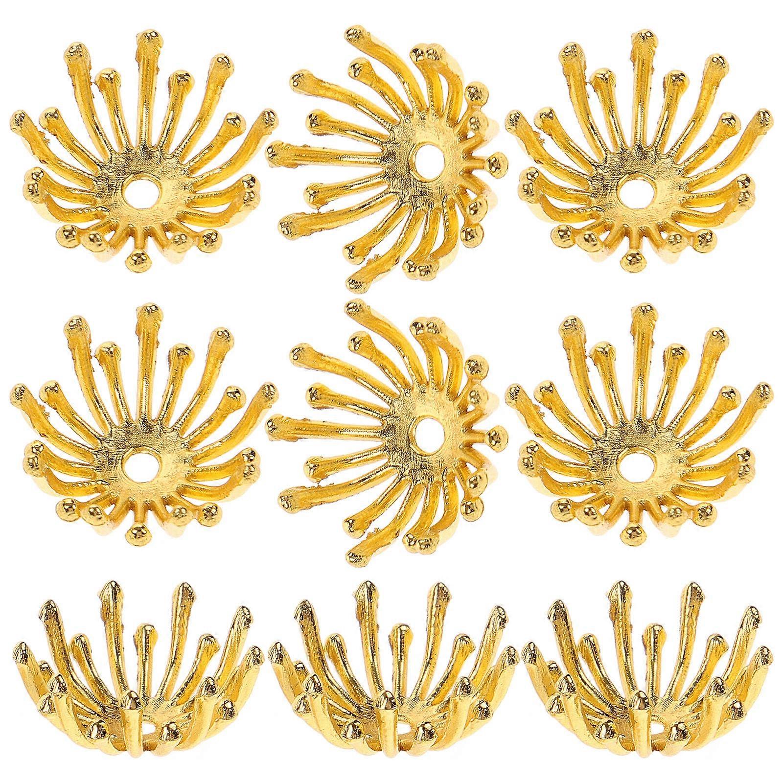 Chic Flower Bud Hairpins Durable DIY Craft Accessories for Hairpins, Earrings & Bracelets Lightweight Metal Components for Creative Projects