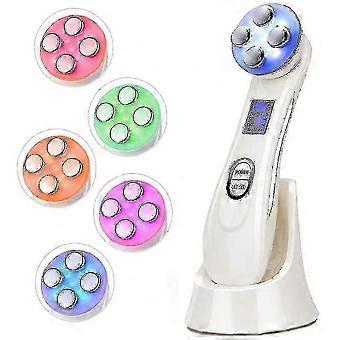 Facial Massager, Firming And Lifting Machine 6 In 1 Anti-aging Wrinkle Remover(white)