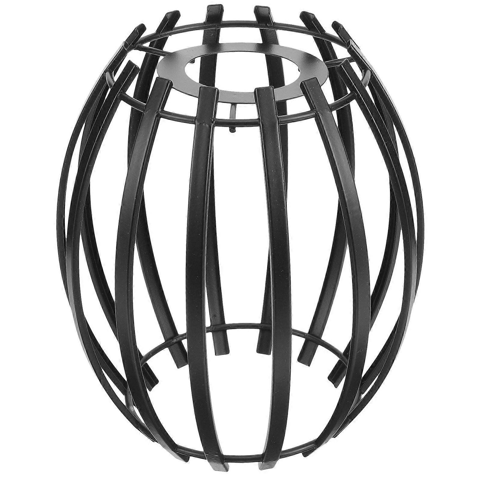 Black Iron Pendant Light Shade for Decor with Hollowed Design Creates Warm Atmosphere 9.5 Inches
