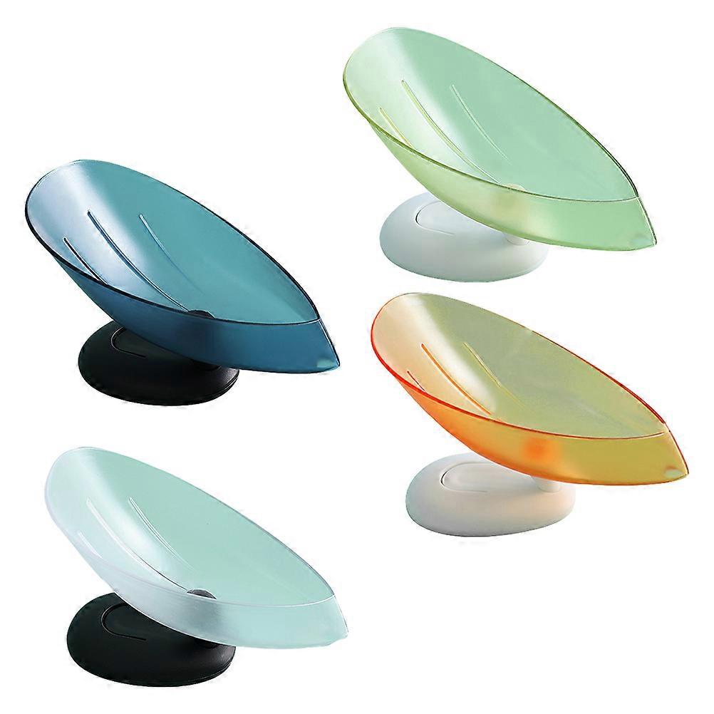 Reusable Soap Box Soap Organizer With Drainage Bathroom 16.00X9.00X4.50CM Assorted Color 4Pcs