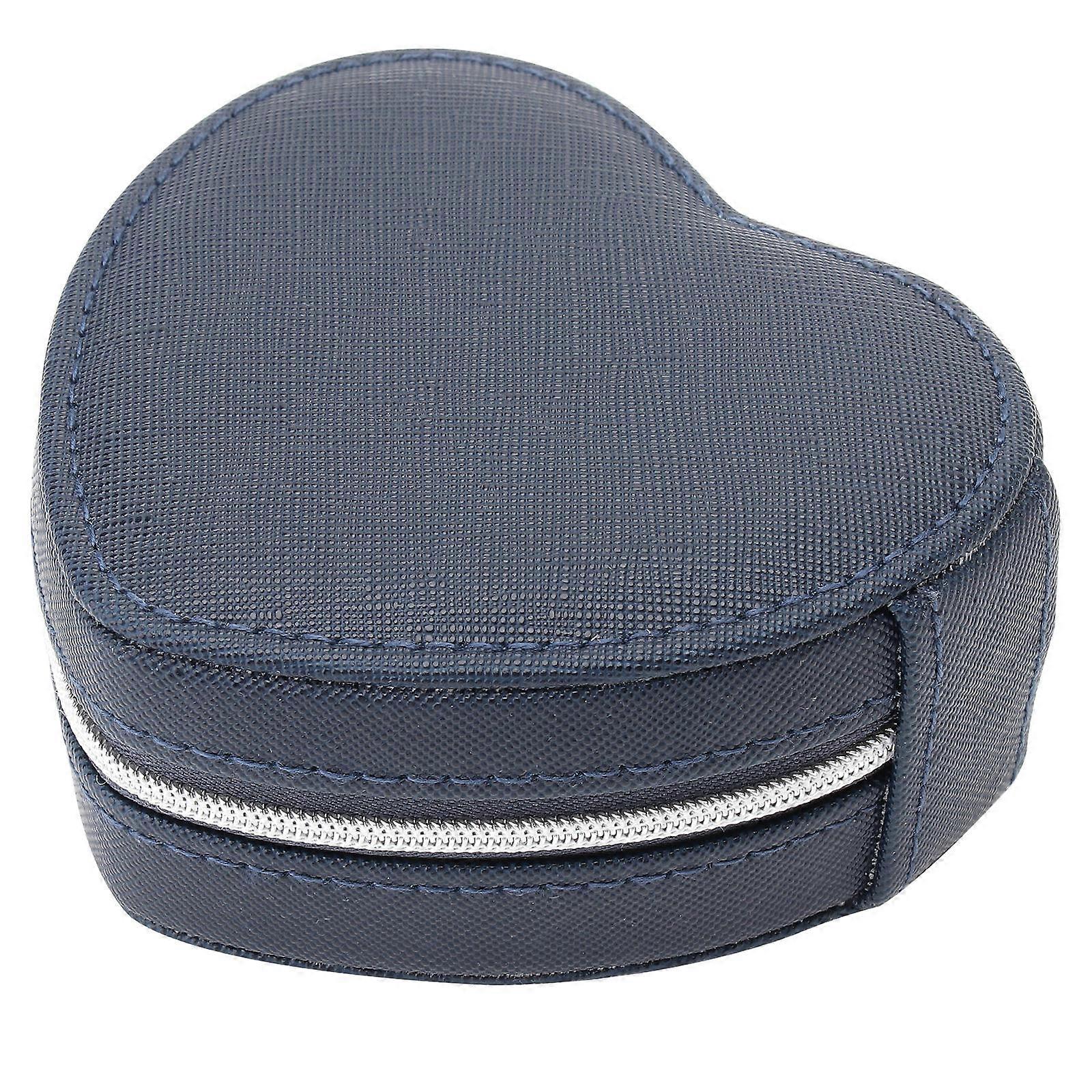 Blue Jewelry Box for Storage Use Protects from Dust and Scratches Portable Organizer