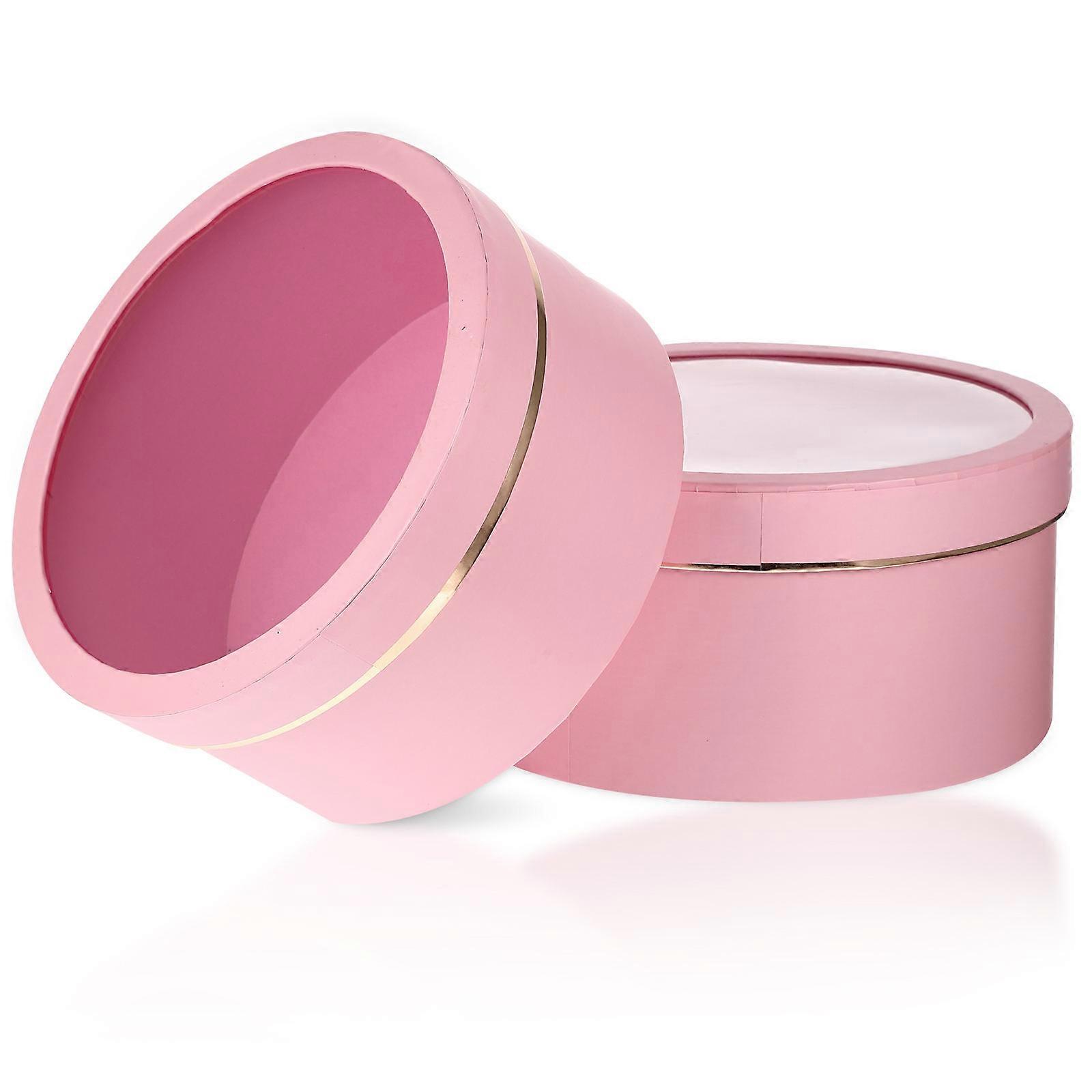 2pcs Gift Boxes with Lids Flowers Packaging Boxes Valentine Packaging