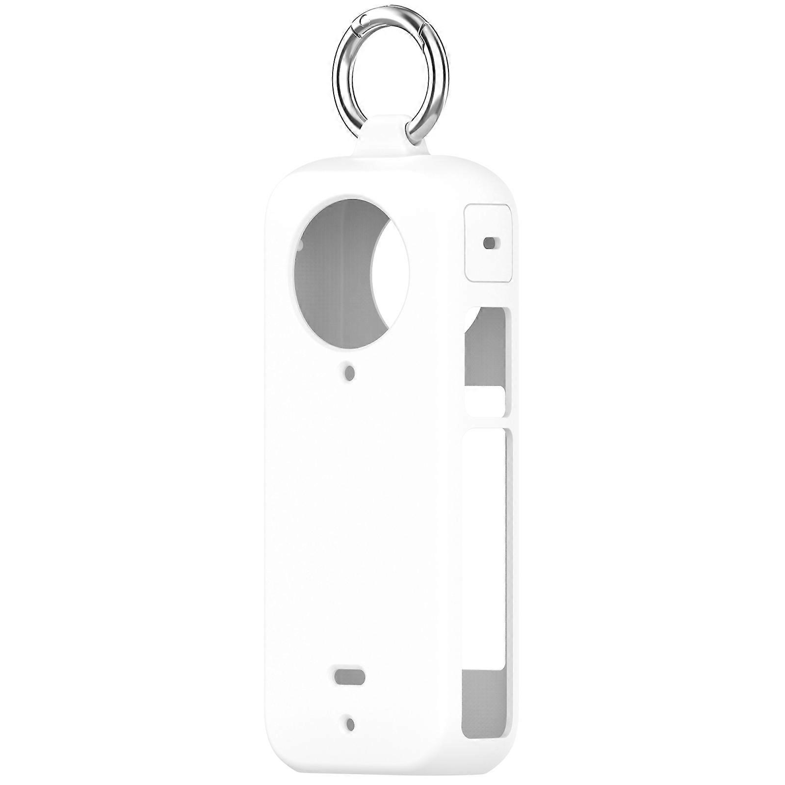 Silicone Protective Case for 360 X3 Sleeve Case Cover Action Camera Full Coverage Silicone Protector Accessories White