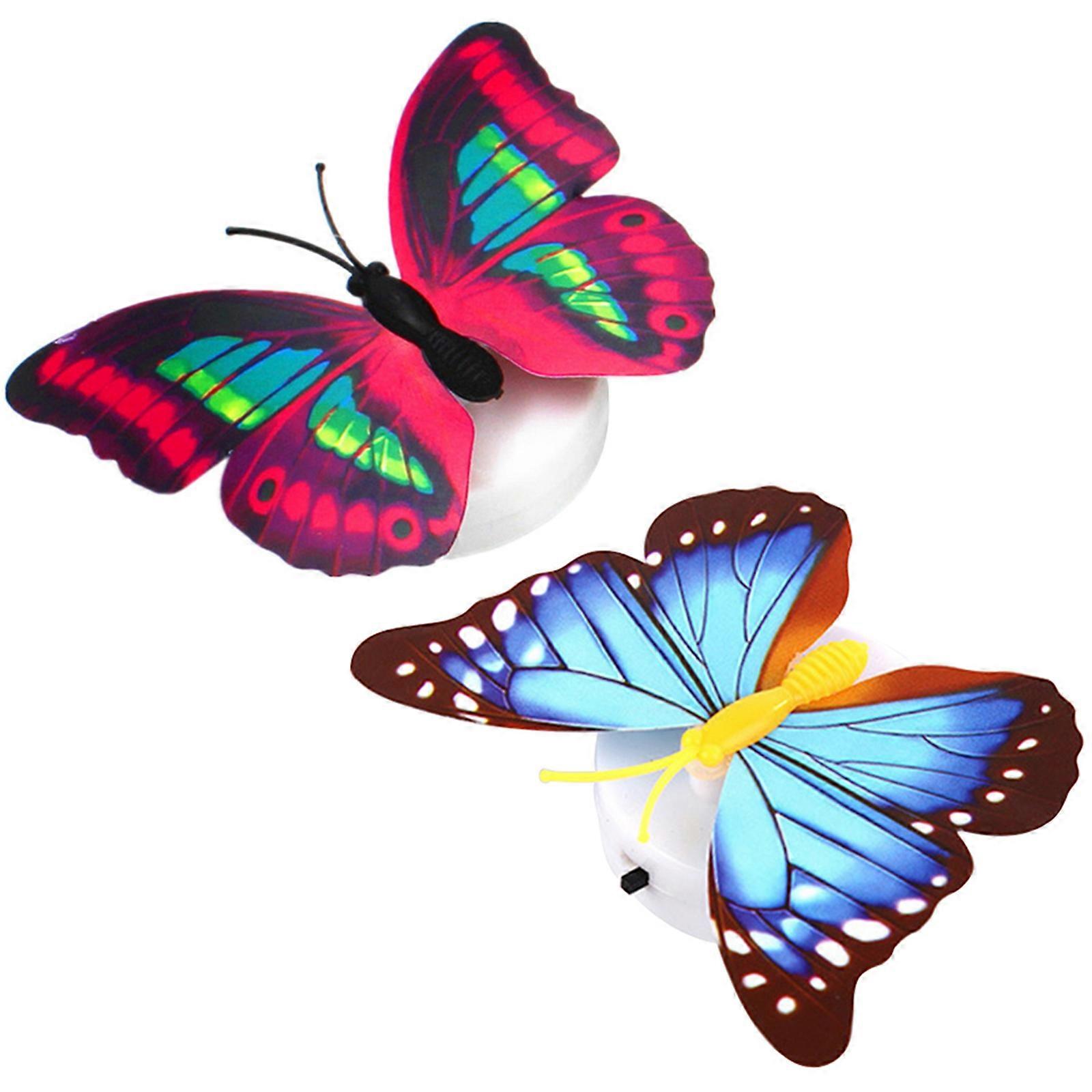 LED Color Changing Night Light with Adorable Patterns for Kids Rooms and Parties 2pcs Assorted Color Plastic