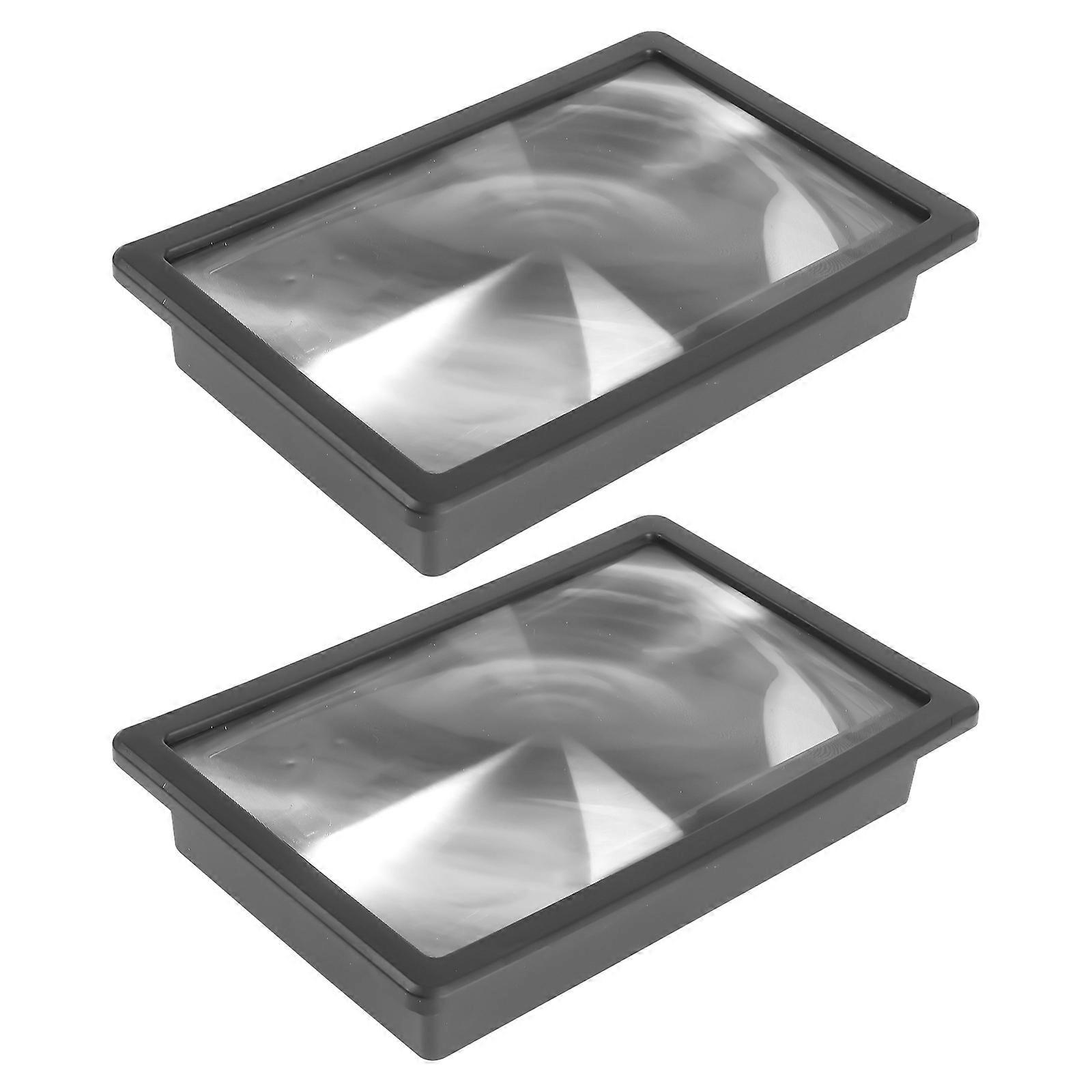 Optic Screen Amplifier Creative Phone Screen Magnifier for Holding 2Pcs