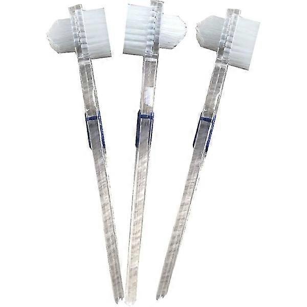 3-Pack Denture Brush False Teeth Double Sided Cleaning Brush Toothbrush