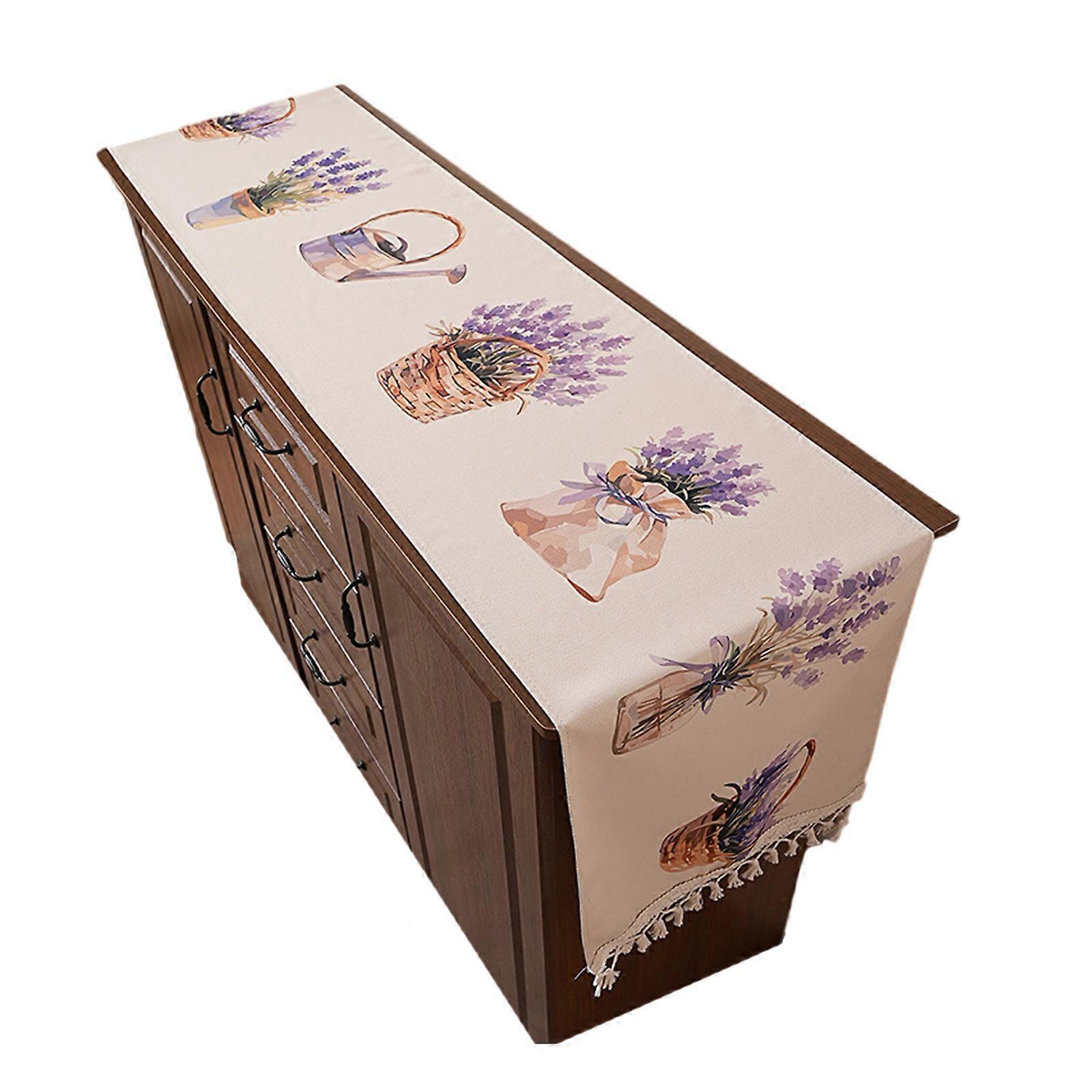 Decorationative Florals Art Tablecloth Quick Drying Machine Washable Fit Most Tables Home Decoration Multicolor