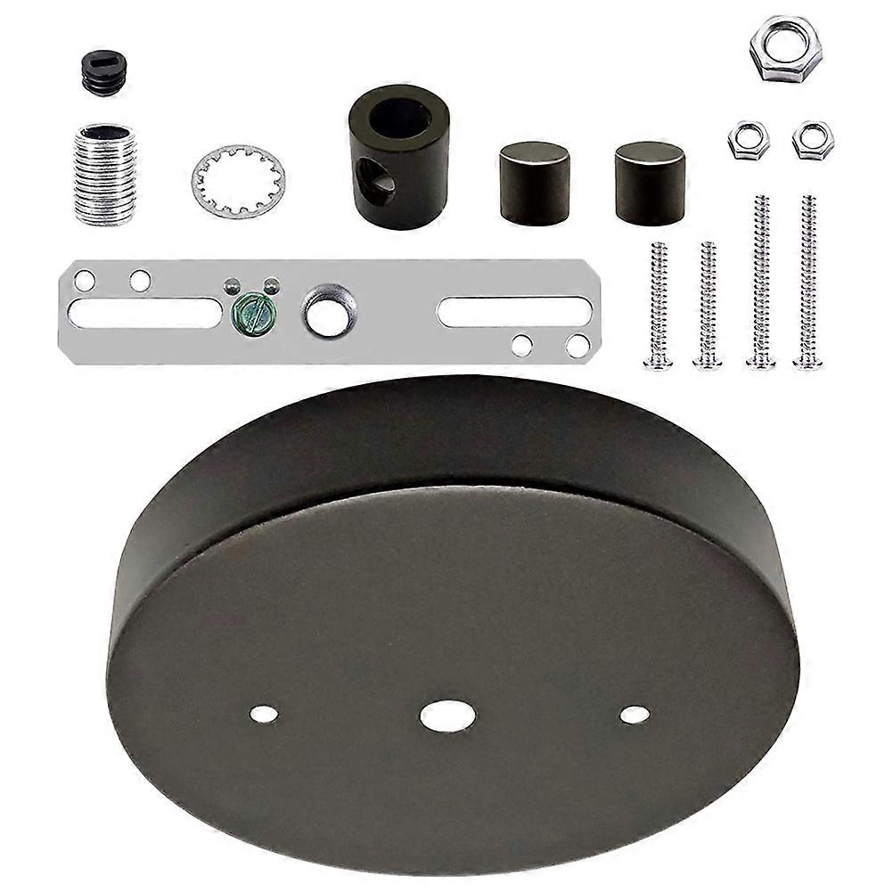 Ceiling Light Canopy Kit Light Fitting Ceiling Square Black DIY Retrofitting Corridors 1 Set