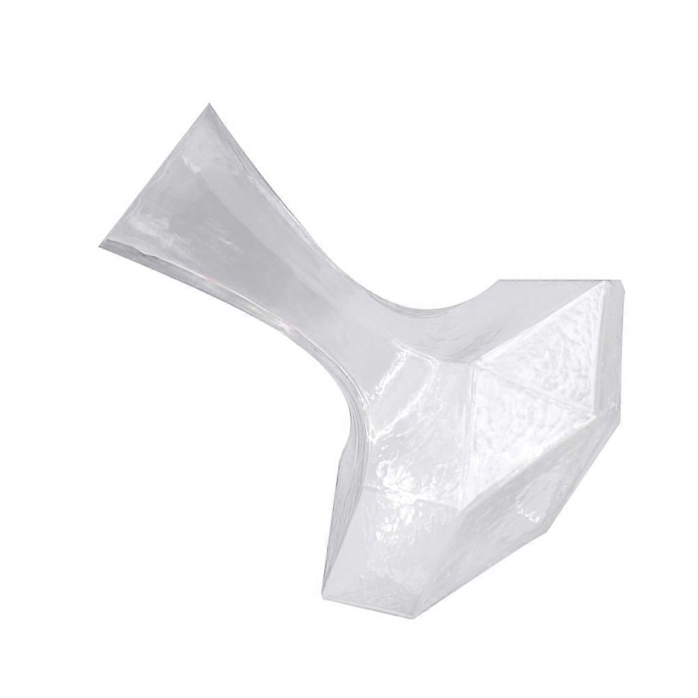 Geometric Diamond Shape Transparent Wine Decanter Useful For Adults 21.8X19.8X19.8CM For Wine Aeration 1Pack