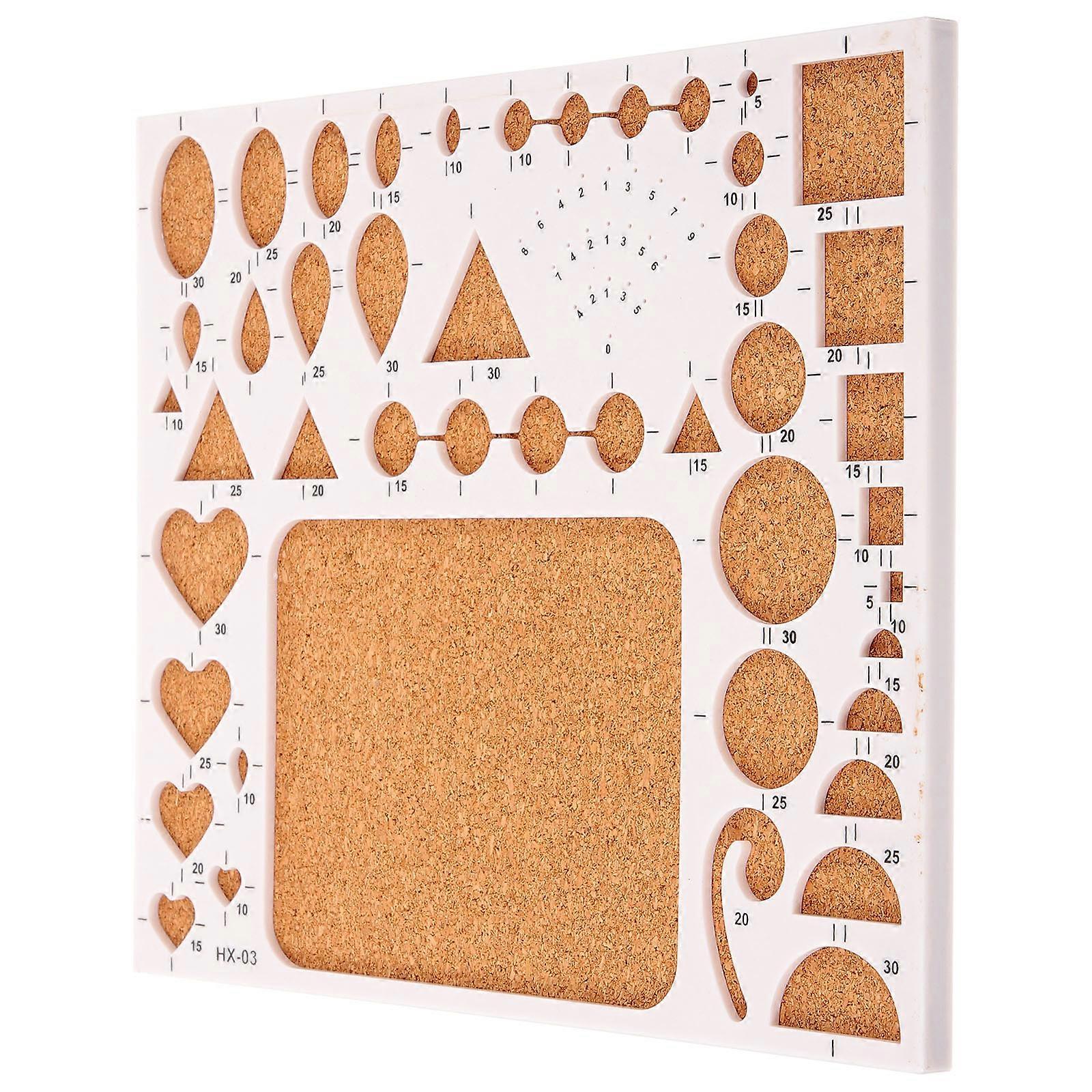 Compact Quilling Template Set with Durable Tools and Cork Board for DIY Crafting – Easy to Use for Beginners and Enthusiasts in Creative Projects