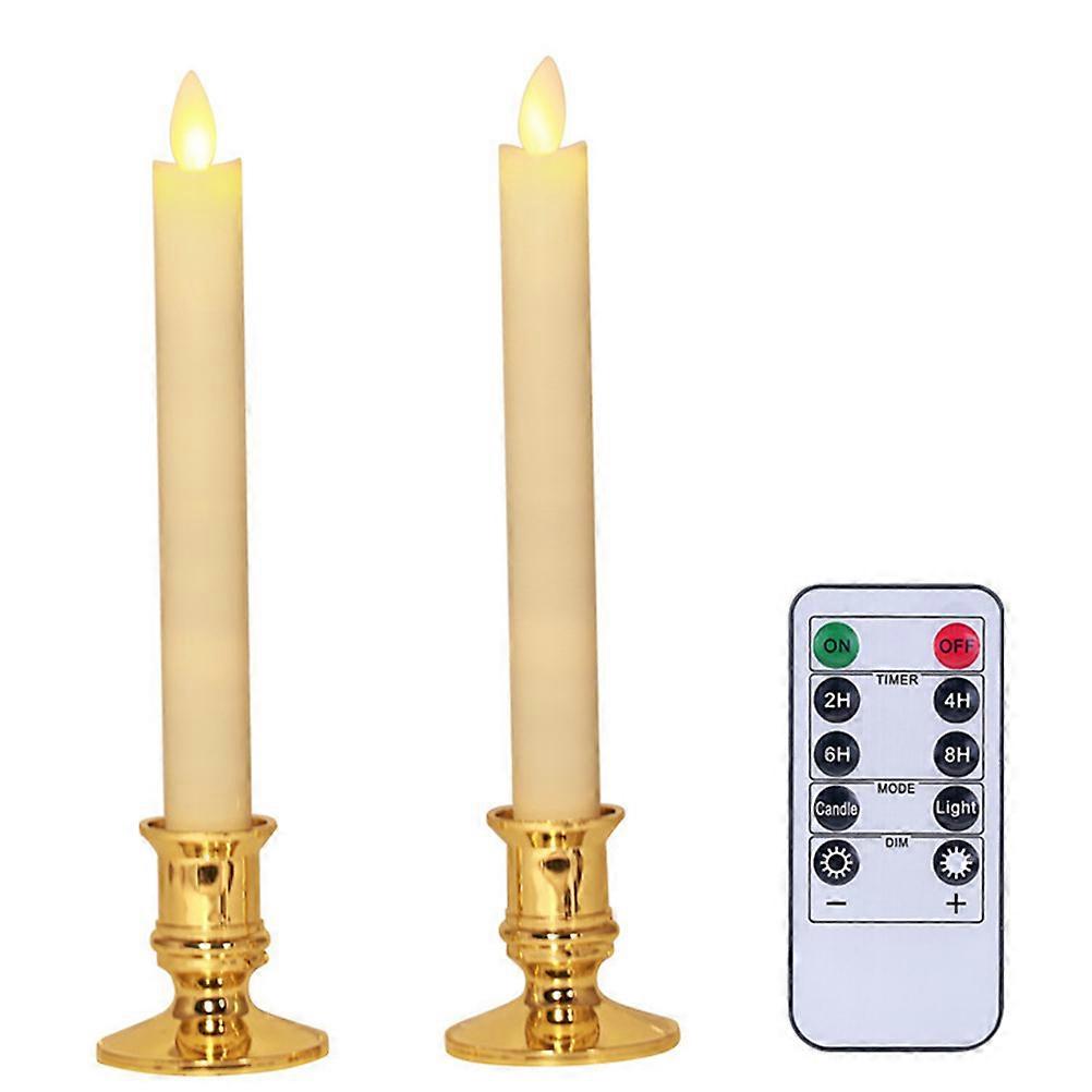 Decorative Candles 7 Pcs Electronic Led Flameless Simulation Ivory White For Night Lamp