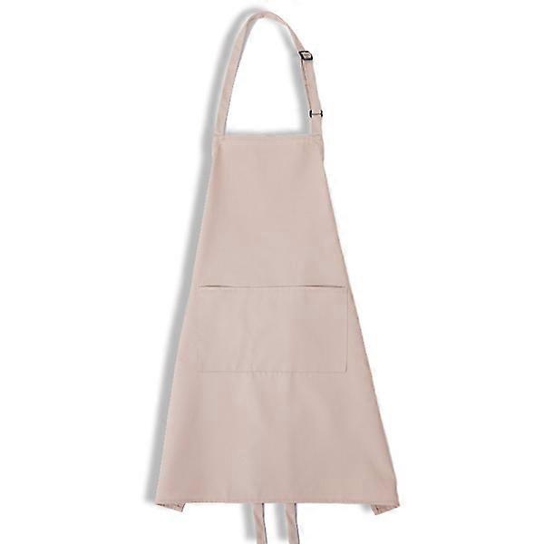 Khaki Color Chef Aprons, Apron with 2 Pockets, Waterproof Adjustable