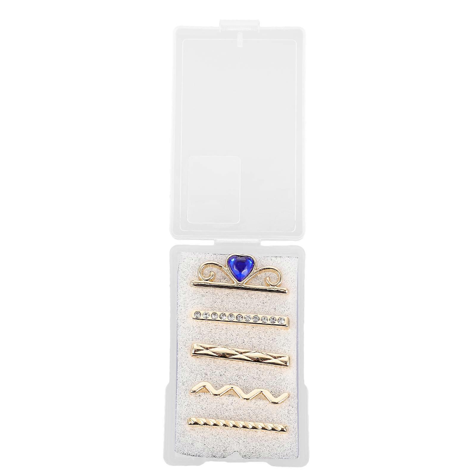 Golden Jewelry Charms for Decor with Synthetic Material and Unique Design 5 Pieces