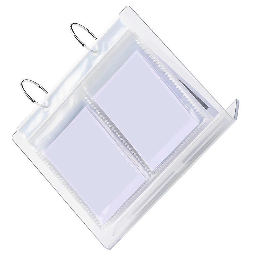 Transparent Acrylic and Iron Alloy Photo Stand Album for Storage Use Simple and Practical Decor 4.72x3.15 Inches