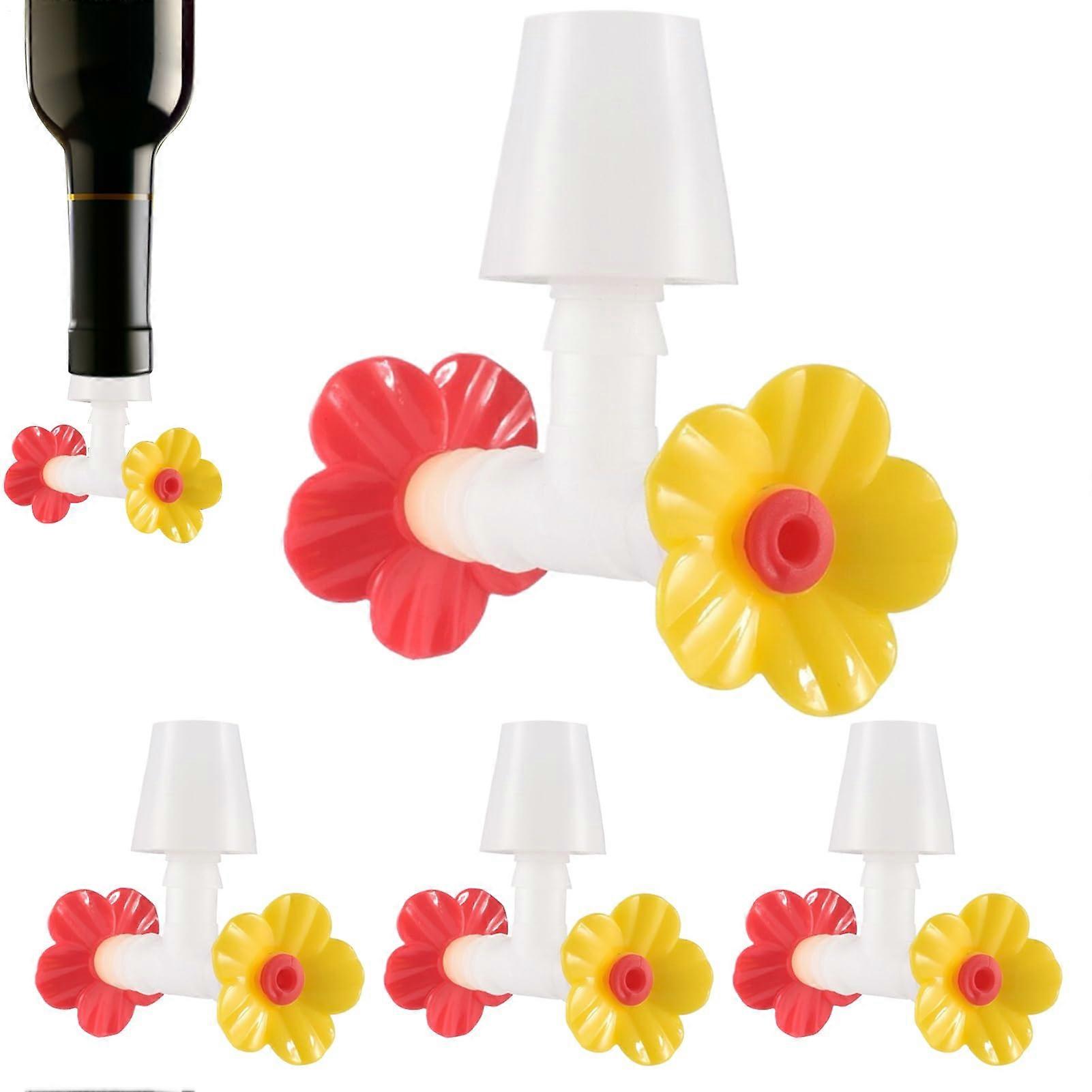 Multifunctional Ports Replacement Tips for Hummingbird Feeders, 4 Weather-Resistant Reusable PP Tips in White