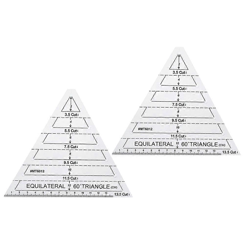 Transparent Quilting Ruler Set – Durable Triangle Patchwork Templates for Precision Cutting, Sewing, and DIY Craft Projects