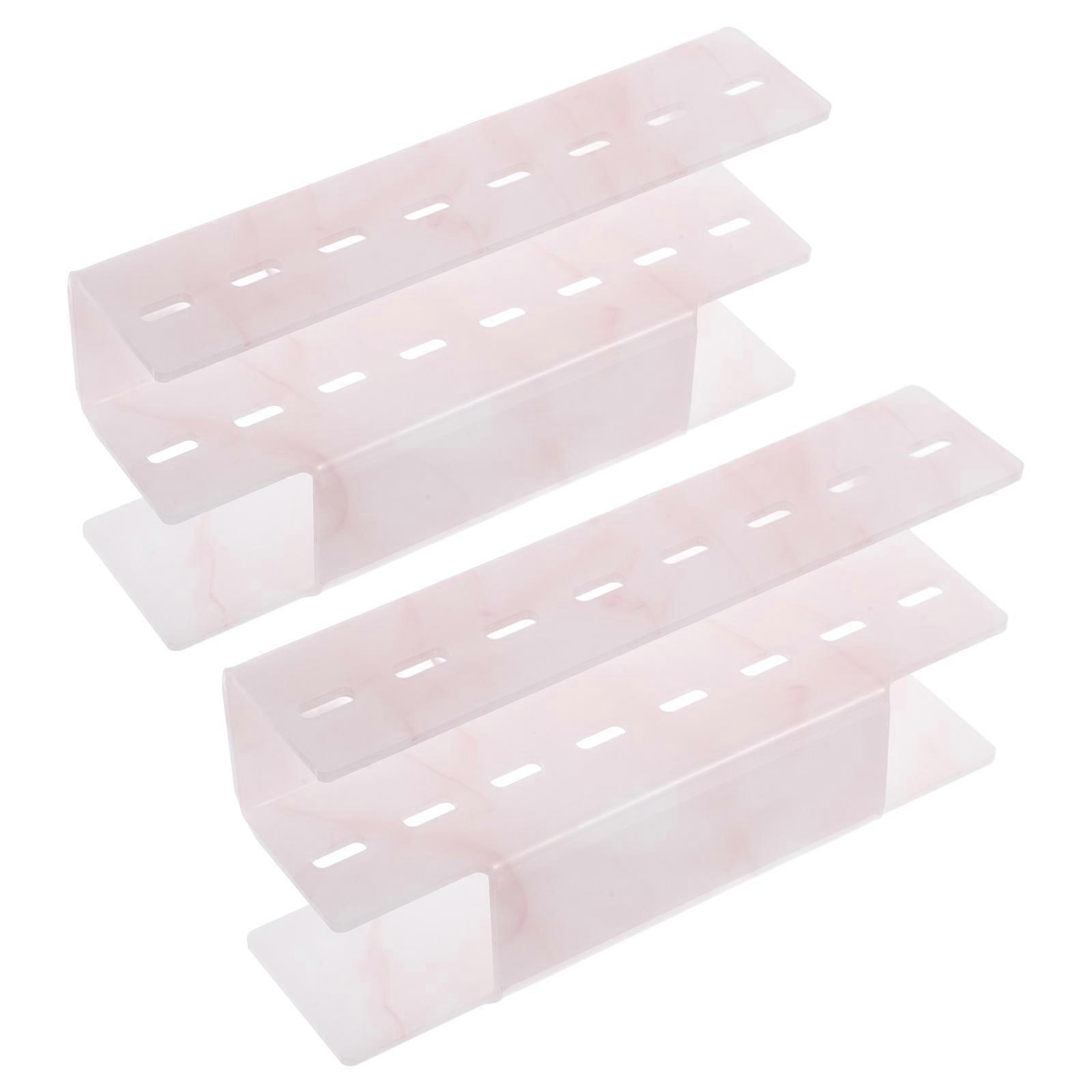 Tweezers Stand Holder Acrylic Material Eyelash Supplies Organizer Women Professionals 17.00X8.20X4.80CM Versatile Use 2Pack